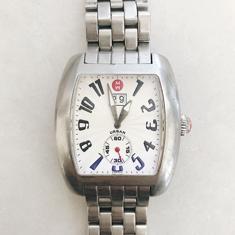 Michele Deco Urban Stainless Steel Watch